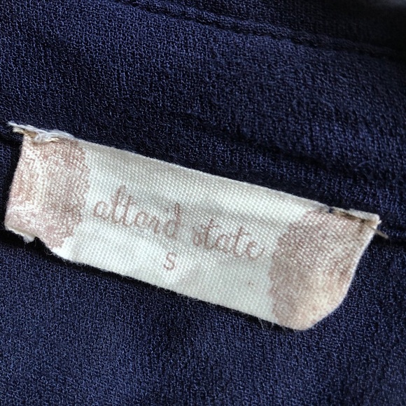 Altar’d State Ruffled Over-sized Button-down - Picture 4 of 6